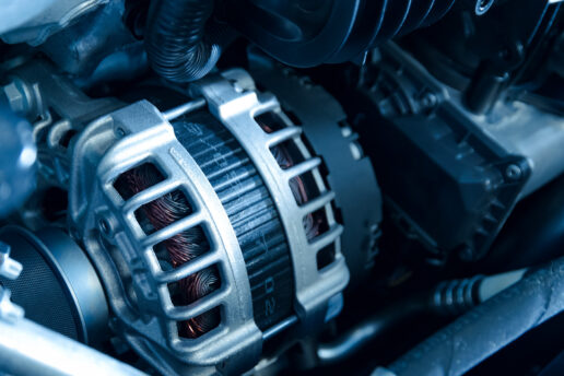 Vehicle alternator in engine bay - Expert alternator repair and replacement in Nottingham