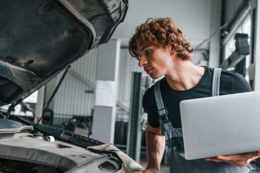Nottingham Auto Electrics - Who We Are Nottingham Auto Electrics - Friendly technician at the workshop.